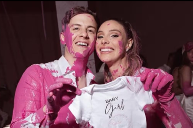 Sufre caída Lele Pons durante la revelación del sexo de su bebé