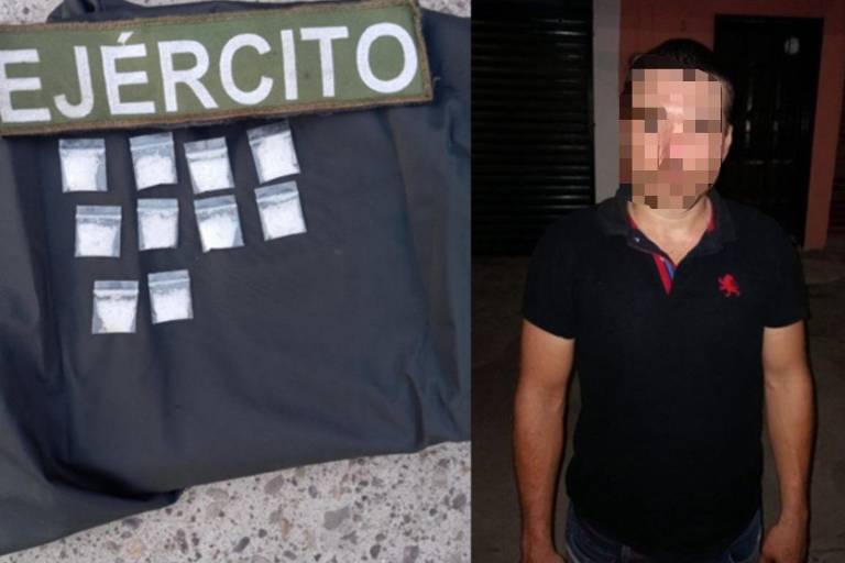 Detienen a un civil en posesión de droga en la colonia Centro de Culiacán