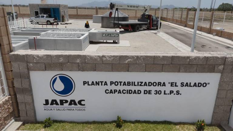 La próxima semana se pone en operación la planta potabilizadora El Salado, que beneficiará a 17 comunidades de Culiacán.
