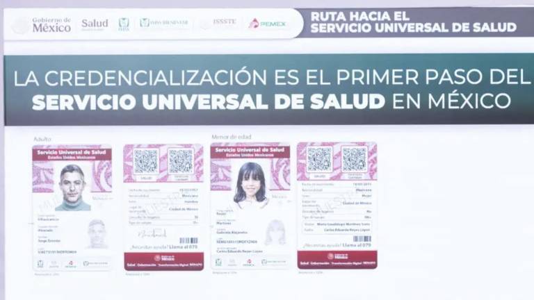 El Gobierno de México informó que sigue abierto el programa de credencialización del Servicio Universal de Salud.