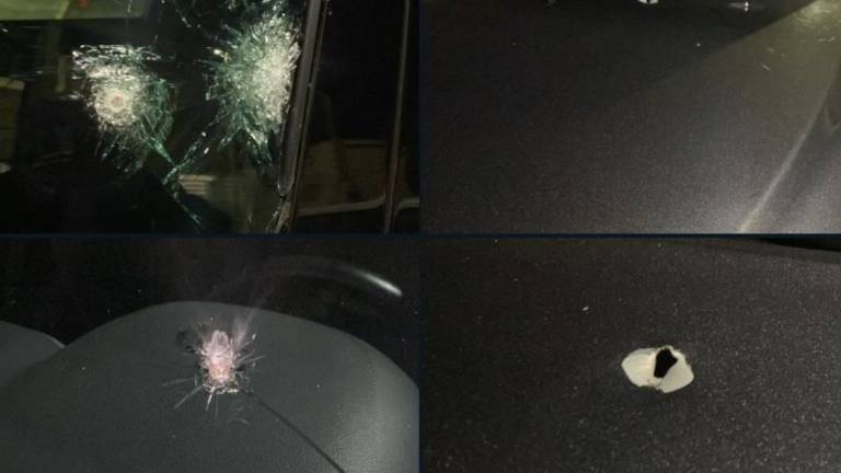 Imágenes del resultado del atentado a la camioneta del periodista Ciro Gómez Leyva.