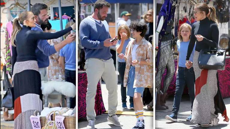 Jennifer López y Ben Affleck acuden al mercado de pulgas en Melrose.