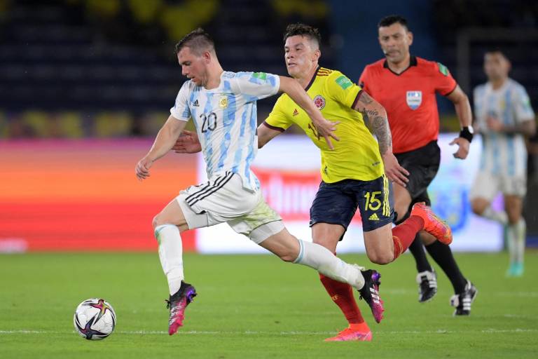 Colombia le igualó a Argentina al minuto 94