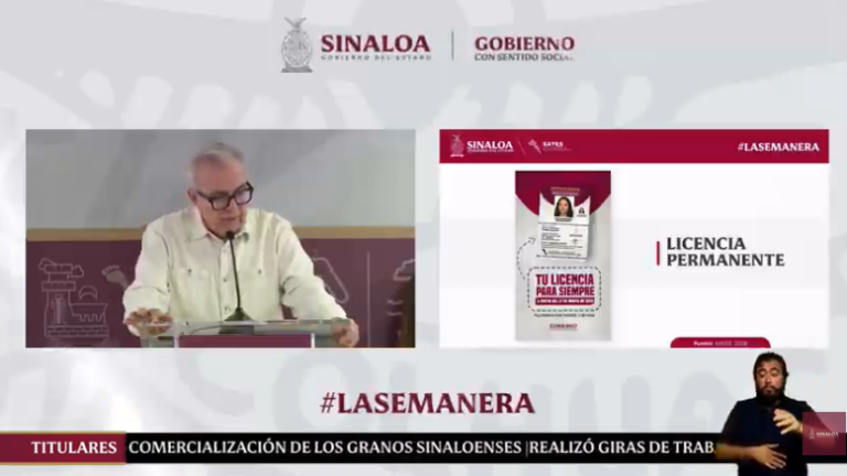 El Gobernador de Sinaloa Rubén Rocha Moya detalló sobre el trámite para la licencia permanente para conducir.