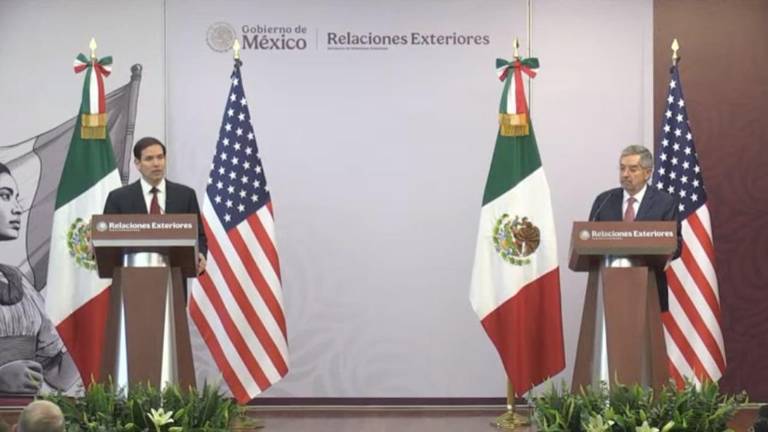 Conferencia conjunta del Secretario de Estado Marco Rubio y el Canciller mexicano Juan Ramón de la Fuente.