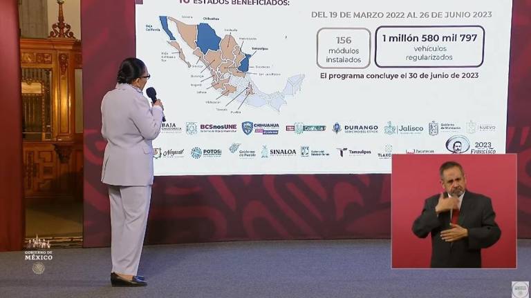 Rosa Icela Rodríguez explica los avances de la regularización de autos de procedencia extranjera y la extensión del plazo para realizar el trámite.