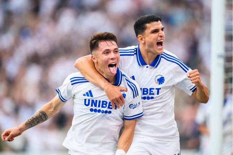 Rodrigo Huescas deslumbra y ya lidera las asistencias de la liga con Copenhague