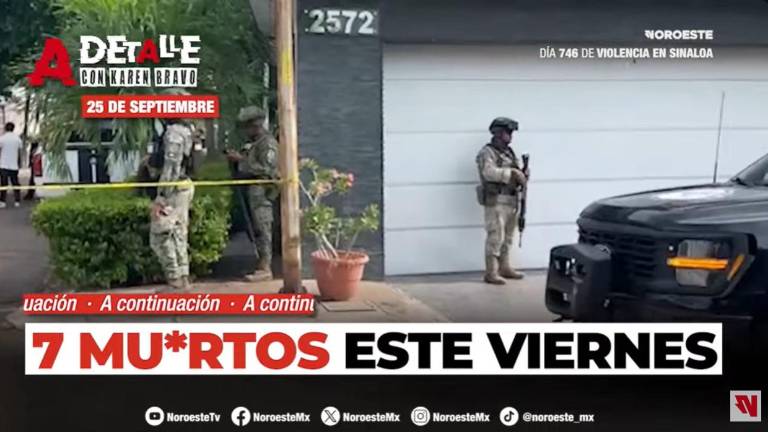 Este viernes A Detalle: Ataques en Culiacán y Mazatlán dejaron personas heridas y siete muertos este viernes