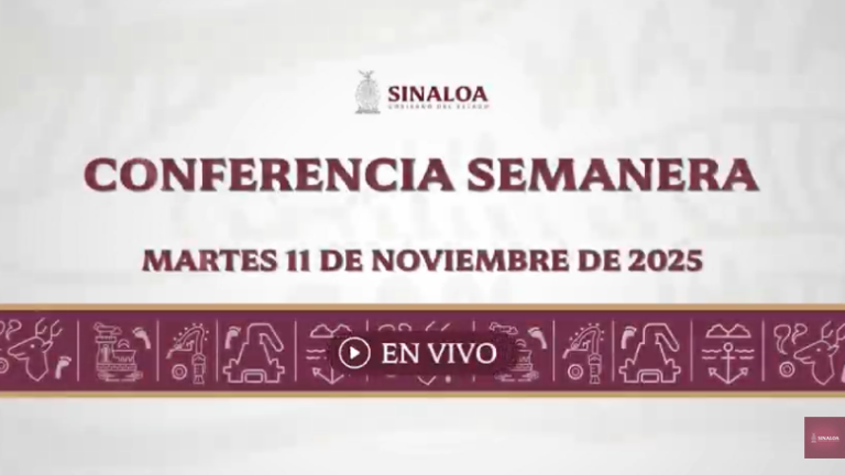 Conferencia del Gobernador de Sinaloa Rubén Rocha Moya.
