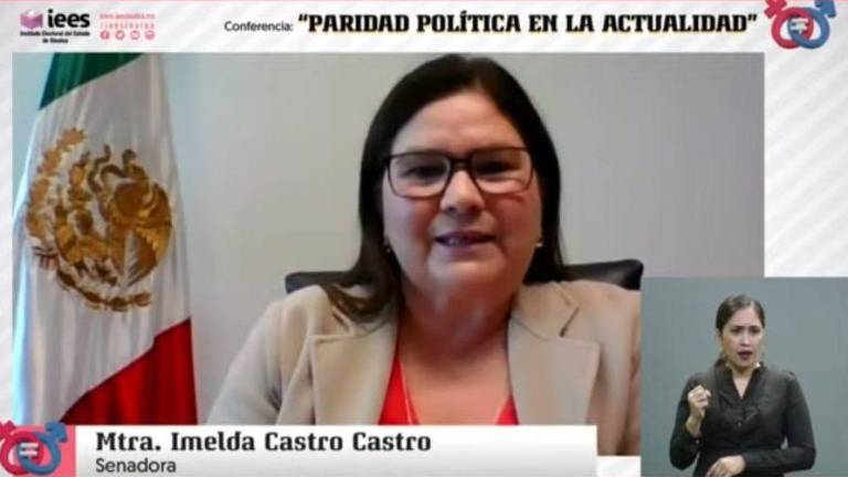 La Senadora Imelda Castro impartió conferencia virtual.