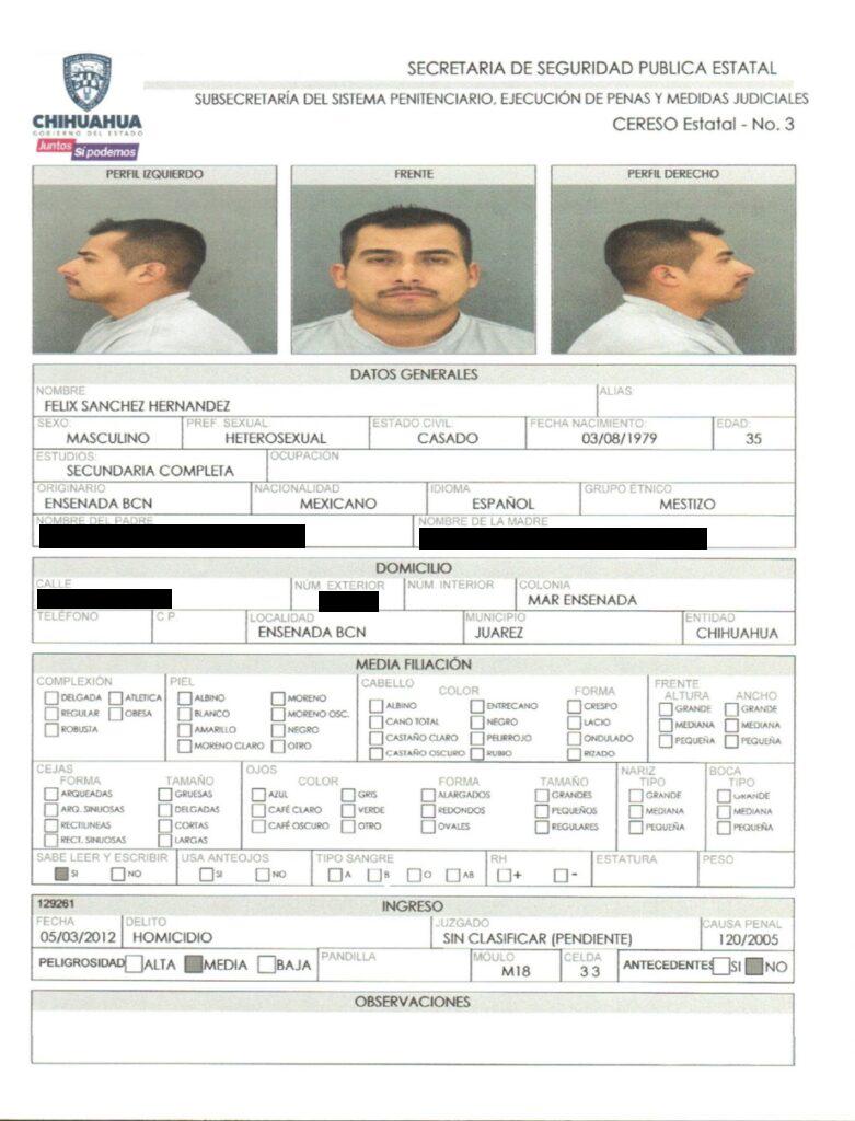 $!Homicidas, secuestradores y sicarios, los reos fugados del Cereso de Ciudad Juárez