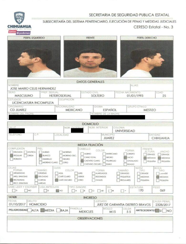 $!Homicidas, secuestradores y sicarios, los reos fugados del Cereso de Ciudad Juárez