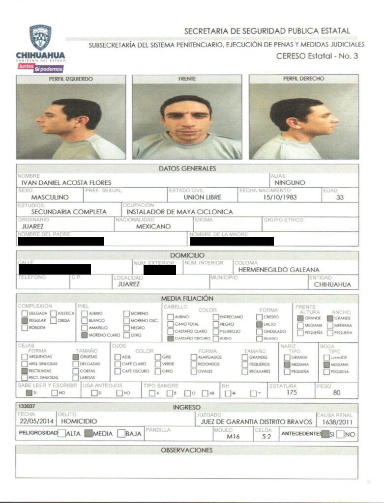 $!Homicidas, secuestradores y sicarios, los reos fugados del Cereso de Ciudad Juárez