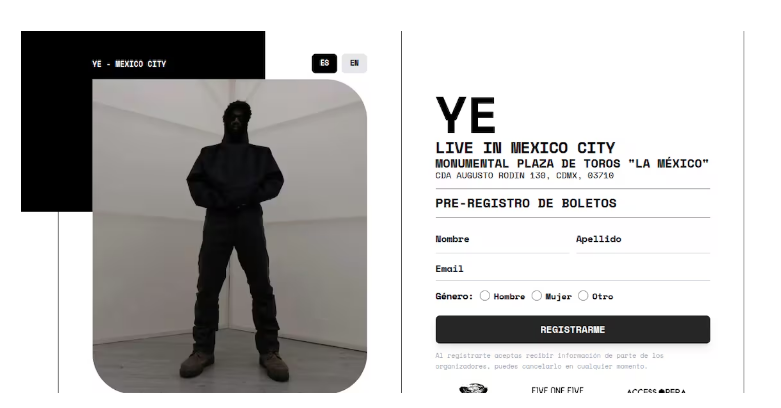 $!Confirma Kanye West concierto único en México