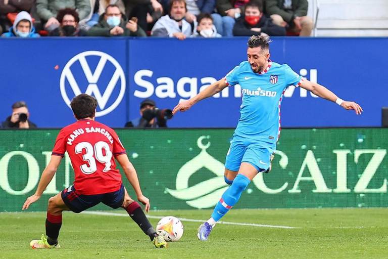 Héctor Herrera destaca en el triunfo 3-0 del Atlético de Madrid ante el Osasuna