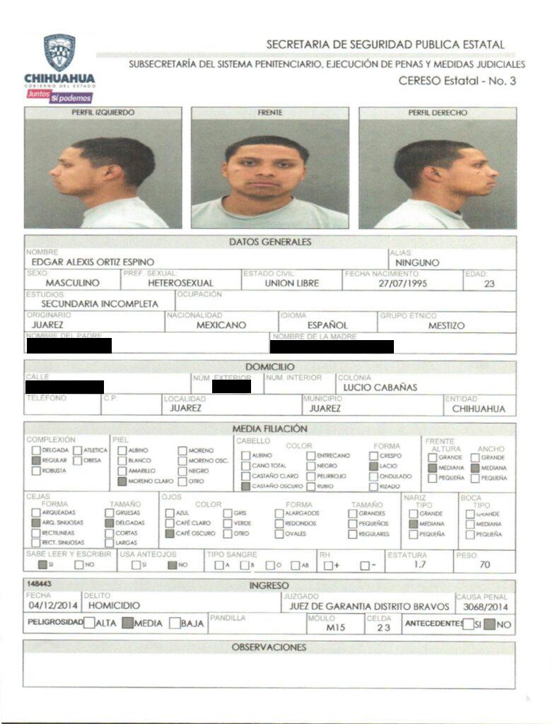 $!Homicidas, secuestradores y sicarios, los reos fugados del Cereso de Ciudad Juárez