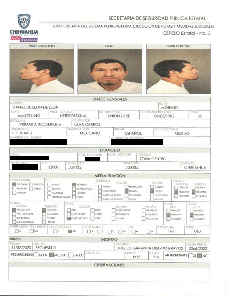 $!Homicidas, secuestradores y sicarios, los reos fugados del Cereso de Ciudad Juárez