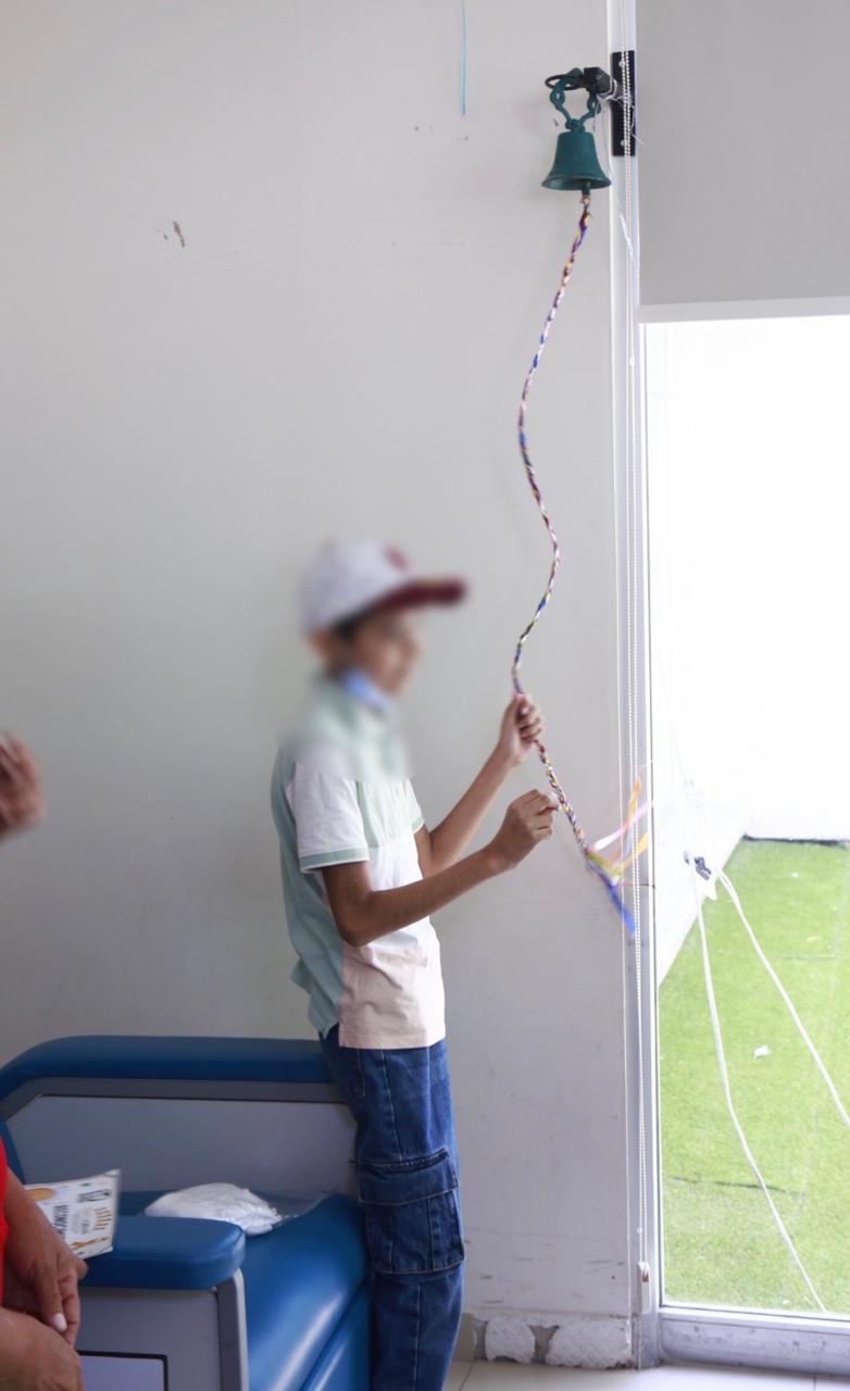 $!Tres niños tocan la campana al vencer el cáncer en el IMSS Sinaloa