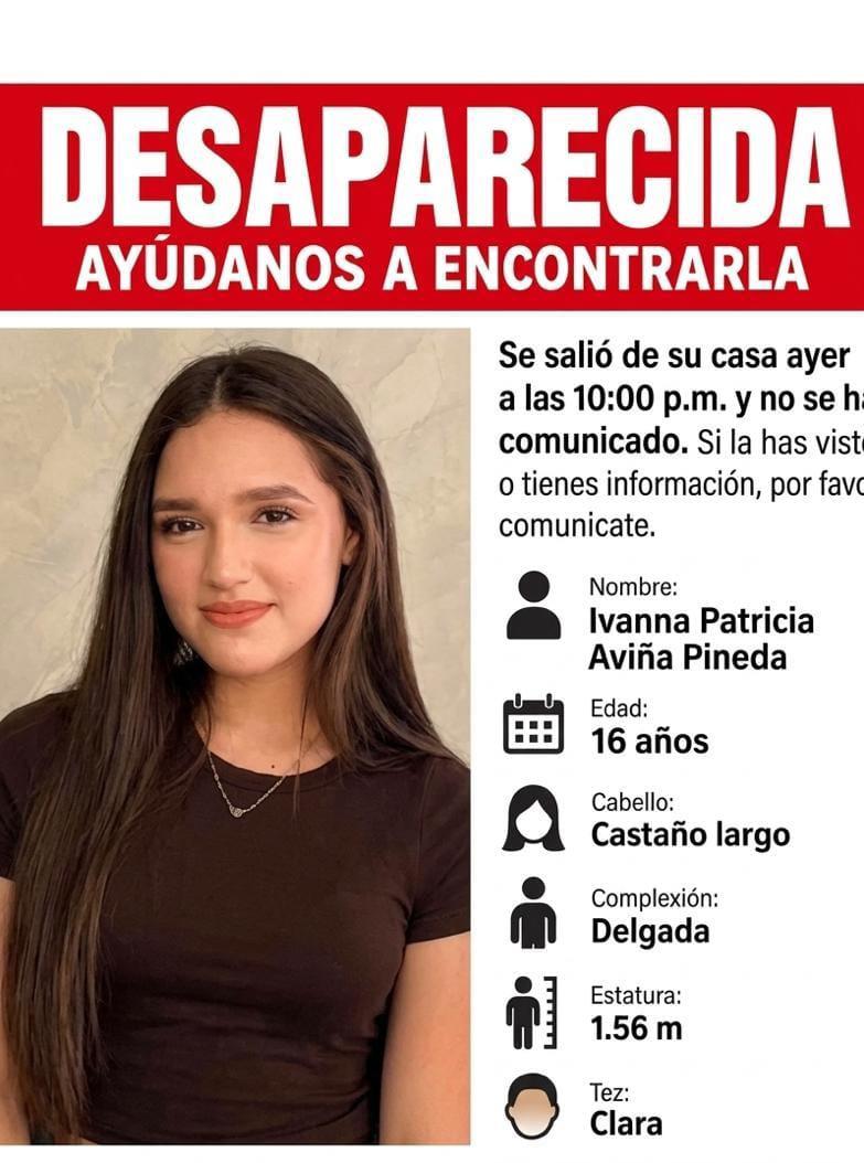 $!Buscan a Ivanna Patricia, menor desaparecida en Los Mochis; familia pide ayuda para localizarla