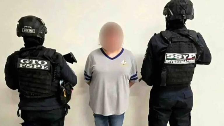 La mujer fue detenida en el municipio de Villagrán, Guanajuato.