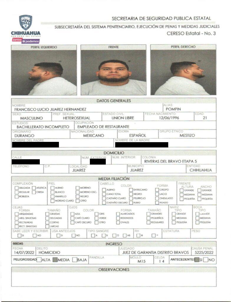 $!Homicidas, secuestradores y sicarios, los reos fugados del Cereso de Ciudad Juárez