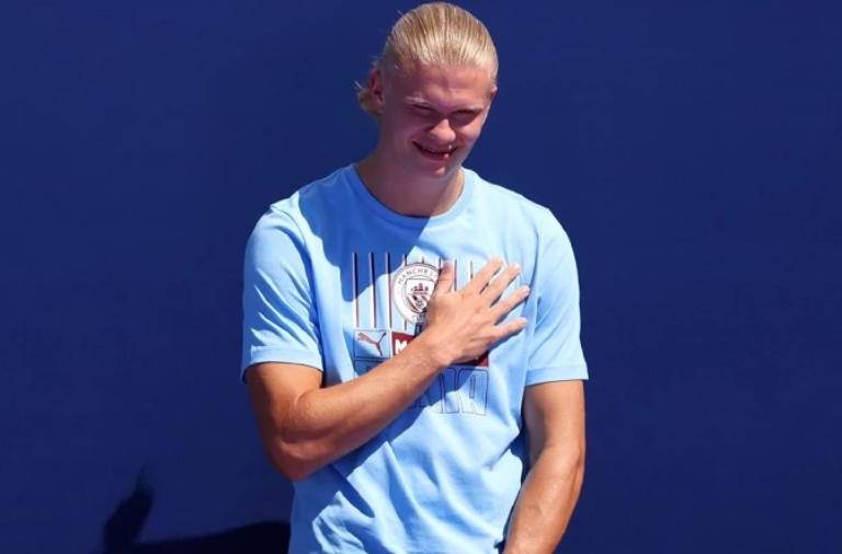 Quiero disfrutar y marcar goles: Erling Haaland al ser presentado con el Manchester City