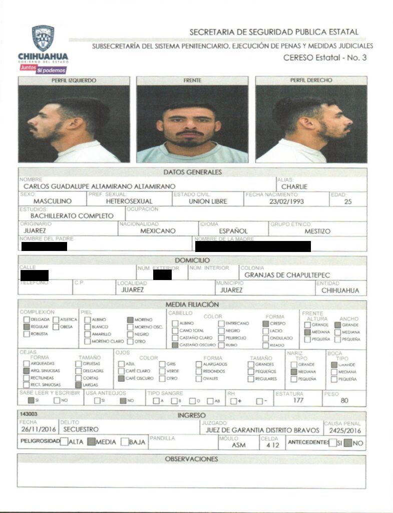 $!Homicidas, secuestradores y sicarios, los reos fugados del Cereso de Ciudad Juárez