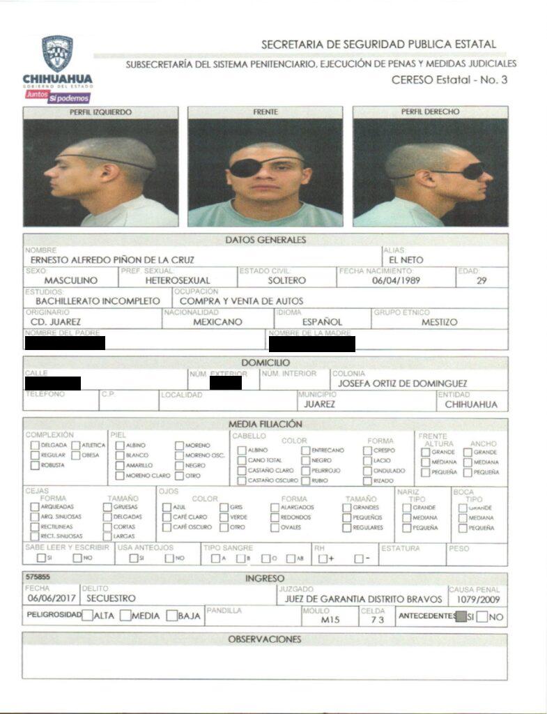 $!Homicidas, secuestradores y sicarios, los reos fugados del Cereso de Ciudad Juárez