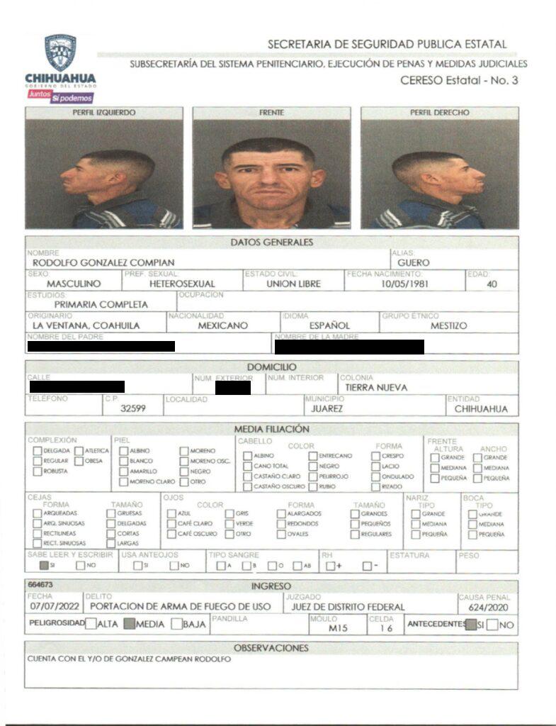 $!Homicidas, secuestradores y sicarios, los reos fugados del Cereso de Ciudad Juárez