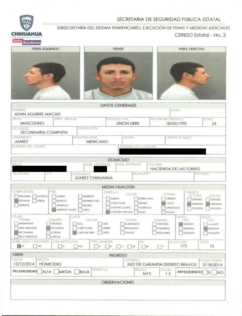 $!Homicidas, secuestradores y sicarios, los reos fugados del Cereso de Ciudad Juárez