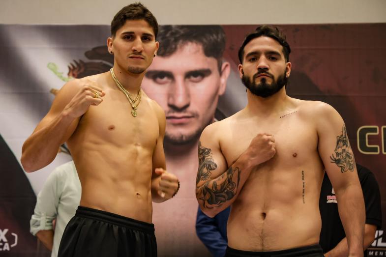 $!Marco Verde y Cristian Montero dan el peso y encienden el ring para este sábado en Culiacán
