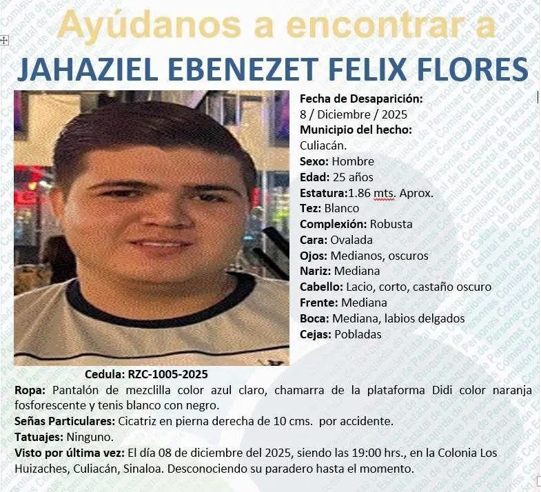 $!Buscan a Oscar y Jahaziel, desaparecidos el 8 de diciembre en Culiacán