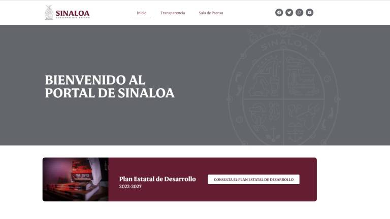 Gobierno de Sinaloa no actualiza información pública en páginas oficiales para acceso ciudadano