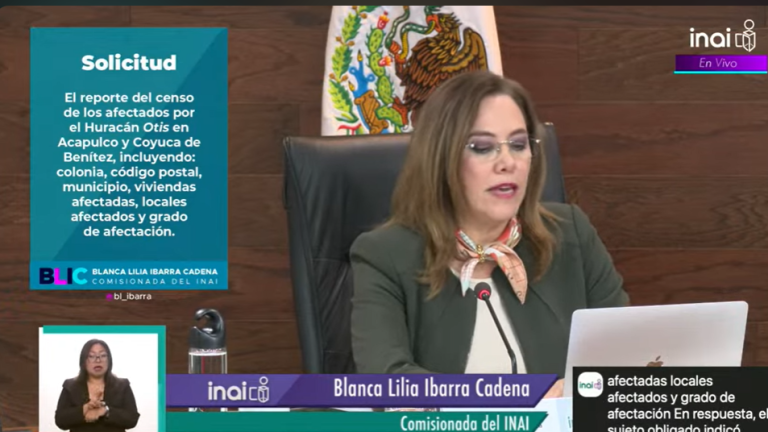 Ordena INAI a Secretaría del Bienestar informar sobre censo de afectados por Otis en Guerrero