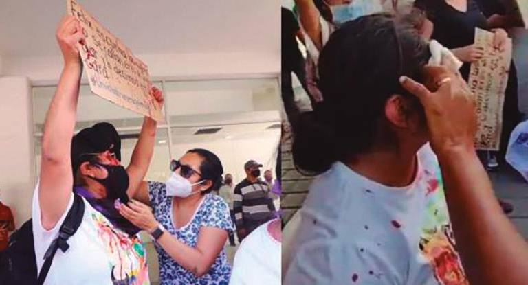 Líder feminista de Iguala sale bañada en sangre