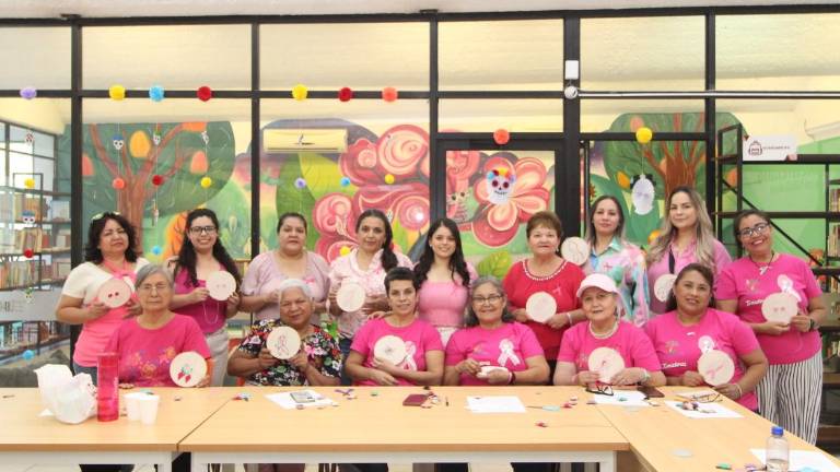 Una amplia participación tuvo el taller de bordado.