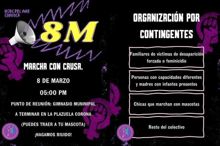 Convocan a mujeres a marchar por sus derechos en Escuinapa