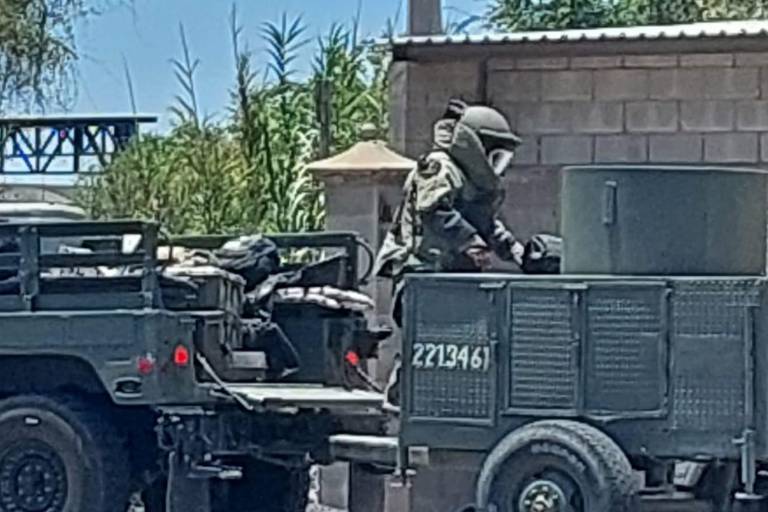 Militares desactivan explosivo encontrado en Navolato