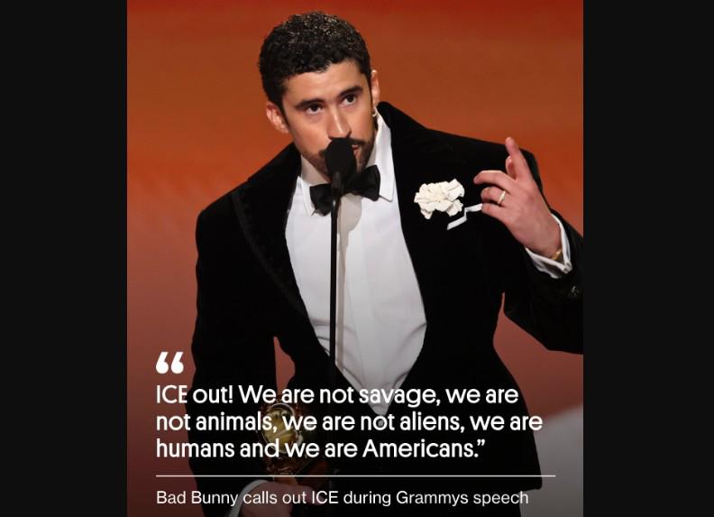 $!El conejo malo usó todo su discurso de agradecimiento para ensalzar a la comunidad latina.