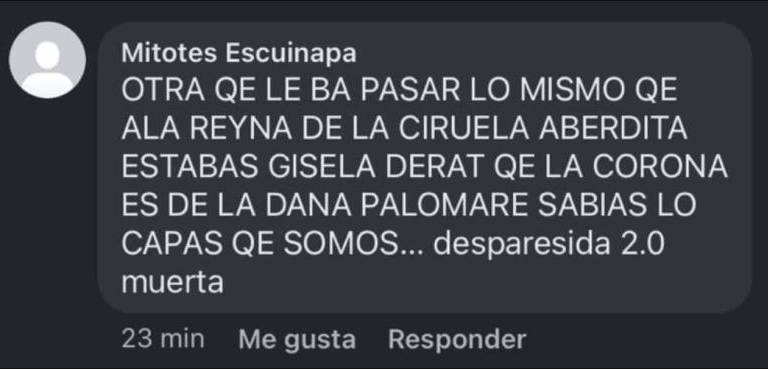 Denuncia Reina de Las Cabras amenazas en redes sociales
