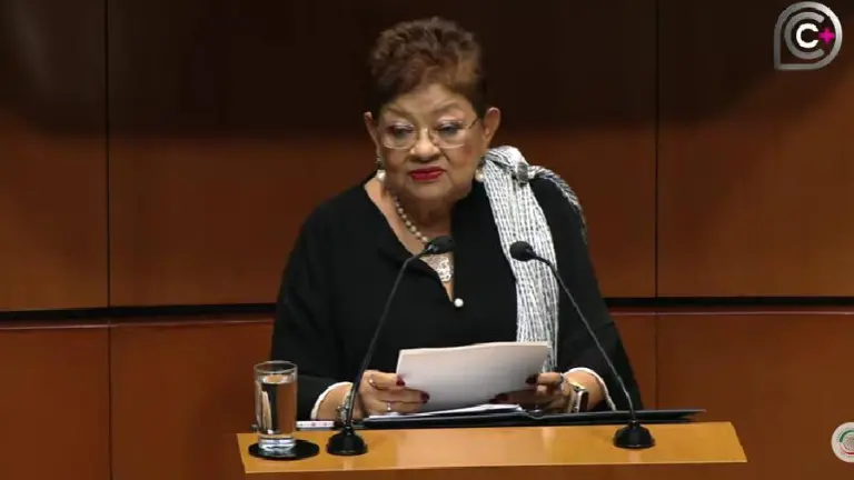 Ernestina Godoy Ramos compareció en el Senado.