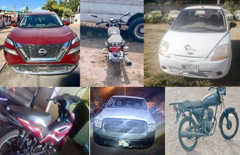 Aseguran en Culiacán 11 vehículos con reporte de robo