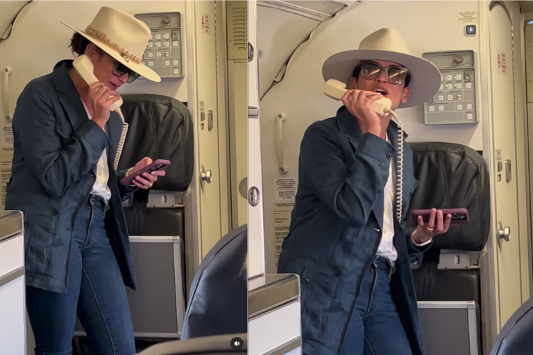 Sorprende Natalia Jiménez a pasajeros en un vuelo hacia México