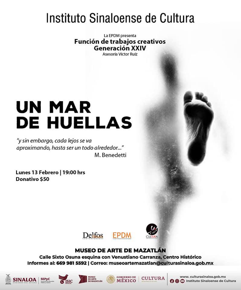 $!“Un mar de huellas” se presentará en el Museo de Arte de Mazatlán.