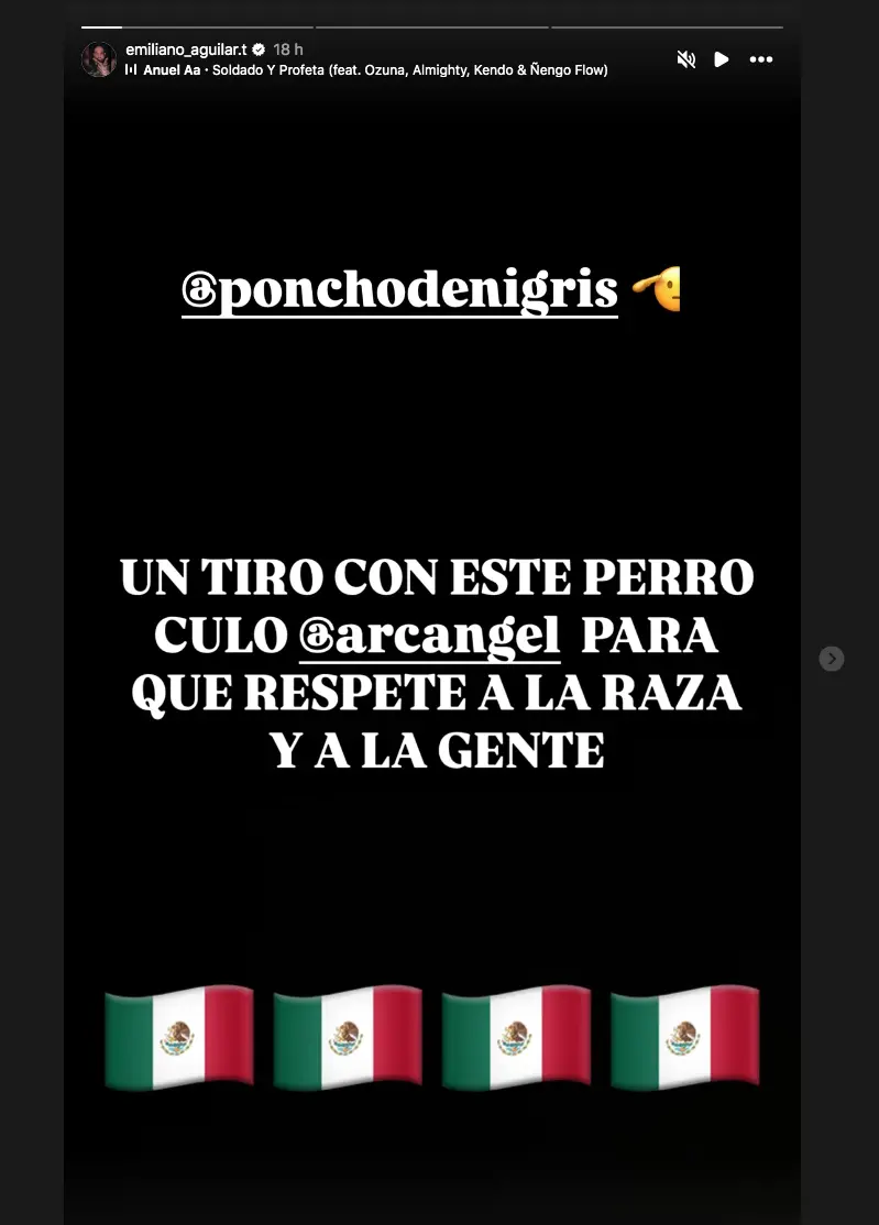 $!Arremete y exige respeto Emiliano Aguilar al cantante Arcángel