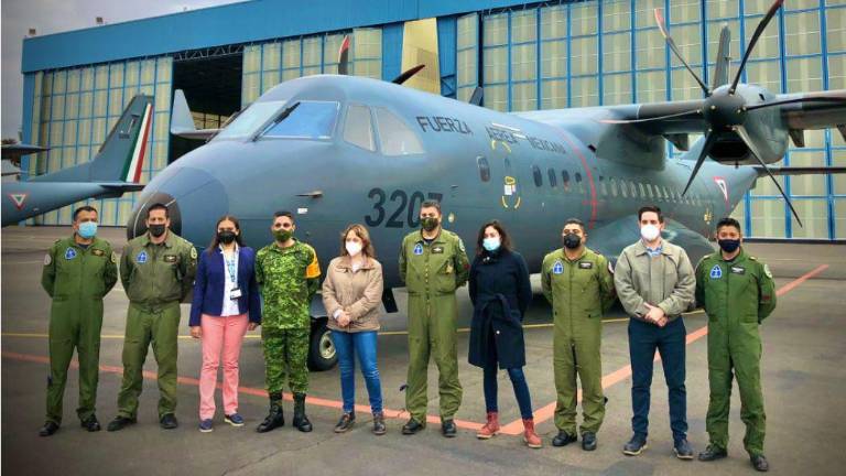 Las vacunas serán enviadas con apoyo de la Fuerza Aérea Mexicana.