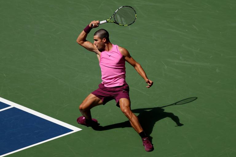 Alcaraz rompe un nuevo récord camino a cuartos de final del US Open