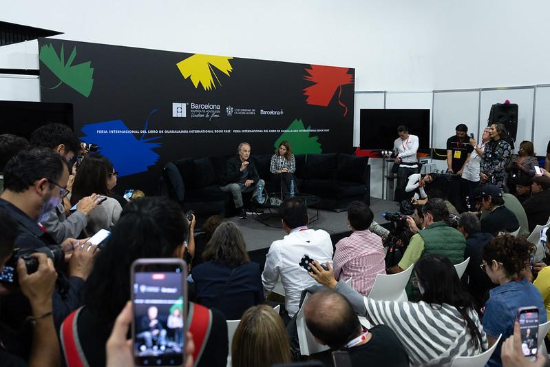 $!Mucha expectación generó la visita del barcelonés en los medios de comunicación.