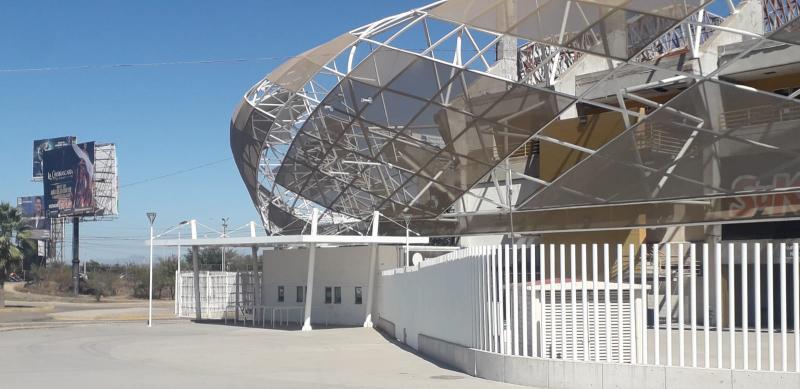 $!Retiran logos ‘Puro Sinaloa’ del estadio de los Dorados en Culiacán
