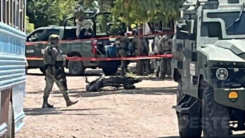 $!Matan a motociclista a balazos en Villa Juárez, Navolato